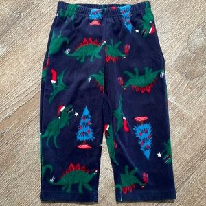 Carter’s Toddler Boys Fleece Christmas T-Rex Pajama Pants 2T